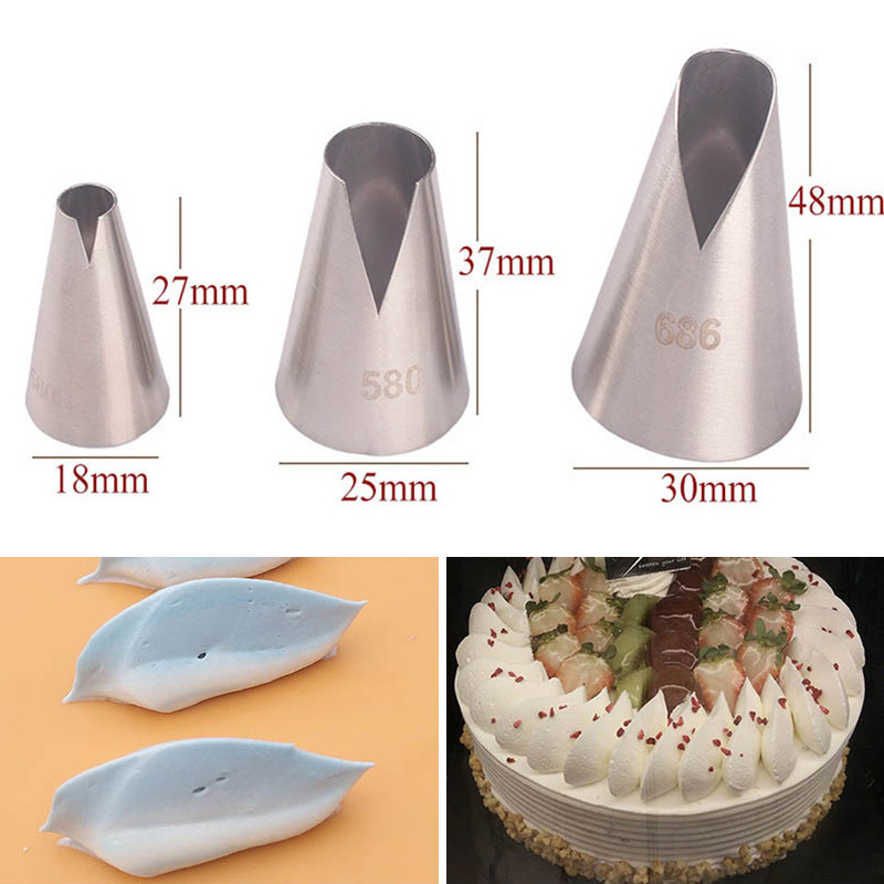 3/4/5/7/8Pcs/Set Cakes Decoration Set 304 Stainless Steel Cookies Supplies Multi Purpose Silver Kitchen Gadgets Fondant Decor