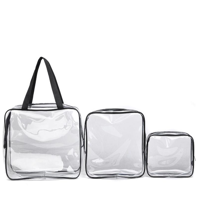 Three-Piece Cosmetic Bag PVC Multifunctional Storage Transparent Waterproof Toiletry Large Capacity Stationery Bags & Cases, Rose red s
Three-Piece Cosmetic Bag PVC Multifunctional Storage Transparent Waterproof Toiletry Large Capacity Stationery Bags & Cases, Rose red s