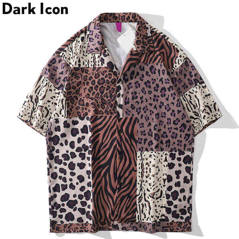 Leopard Patchwork Polo Shirts Men Summer Thin Material Holiday Beach Hawaiian Shirt Street Shirts for Man 210603
Leopard Patchwork Polo Shirts Men Summer Thin Material Holiday Beach Hawaiian Shirt Street Shirts for Man 210603