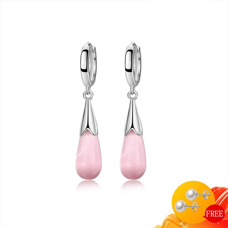 Dangle & Chandelier Fashion Earrings 925 Silver Jewelry With Pink Cat Eye Stone Drop Accessories For Women Wedding Engagement Party Gifts
Dangle & Chandelier Fashion Earrings 925 Silver Jewelry With Pink Cat Eye Stone Drop Accessories For Women Wedding Engagement Party Gifts