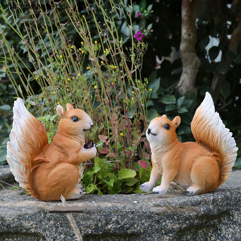 Decorative Objects & Figurines Outdoor Garden Simulation Animal Squirrel Decoration Cartoon Small Creative Resin Statue Home Accessories 
Decorative Objects & Figurines Outdoor Garden Simulation Animal Squirrel Decoration Cartoon Small Creative Resin Statue Home Accessories