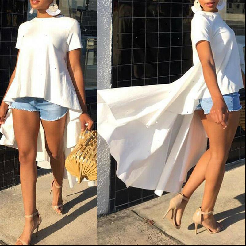 women shirts summer blouse white yellow green o neck short sleeve casual office lengthen hem
women shirts summer blouse white yellow green o neck short sleeve casual office lengthen hem