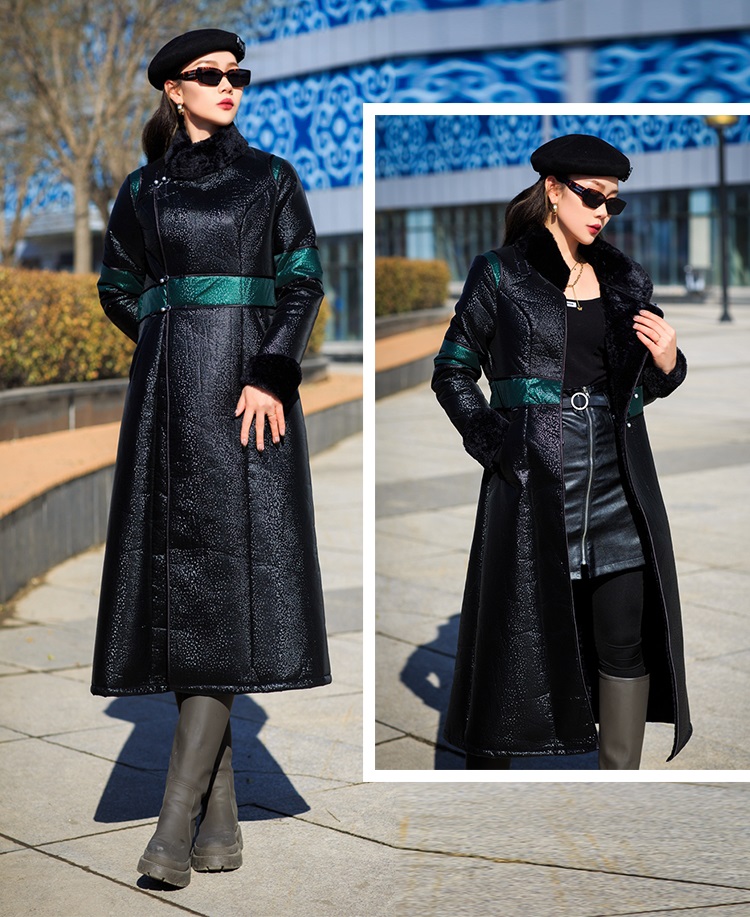 Winter ethnic clothing Oriental Qipao dress women fashion modern cheongsam elegant tang suit robe Mongolian style asian Gown
