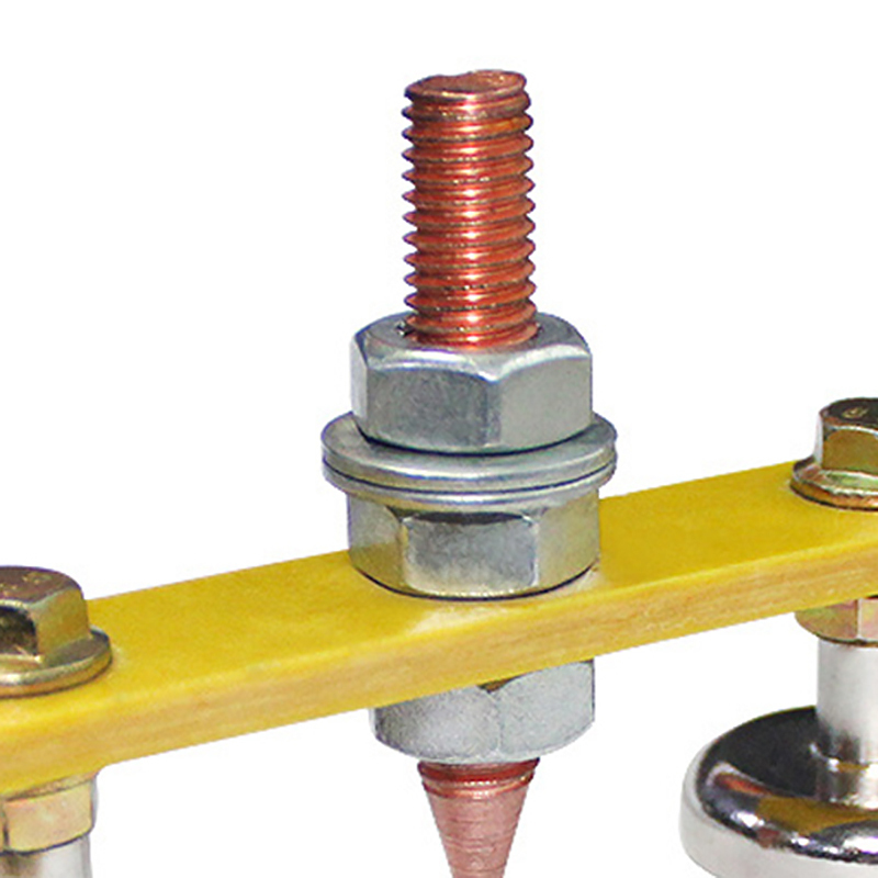 Sheet Metal Repair Machine Welding Magnet Head Magnetic Welding Support Ground Clamp Strong Magnetism Large Suction Copper Tail