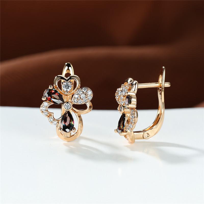 Hoop & Huggie Luxury Crystal Rainbow Stone Earrings Boho Rose Gold Color Wedding Simple Fashion Hollow Flower For Women, Golden;silver
Hoop & Huggie Luxury Crystal Rainbow Stone Earrings Boho Rose Gold Color Wedding Simple Fashion Hollow Flower For Women, Golden;silver