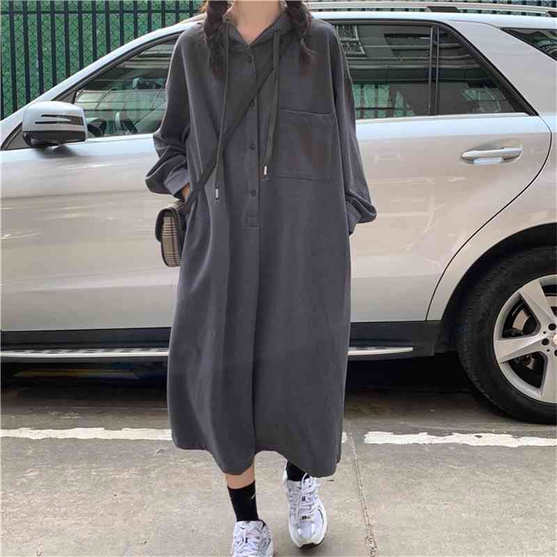 WERUERUYU Fashion Women Maxi Long Dress Ladies Hooded Casual Solid Robe Plus Size Autumn Long Sleeve 210608, Photo color
WERUERUYU Fashion Women Maxi Long Dress Ladies Hooded Casual Solid Robe Plus Size Autumn Long Sleeve 210608, Photo color