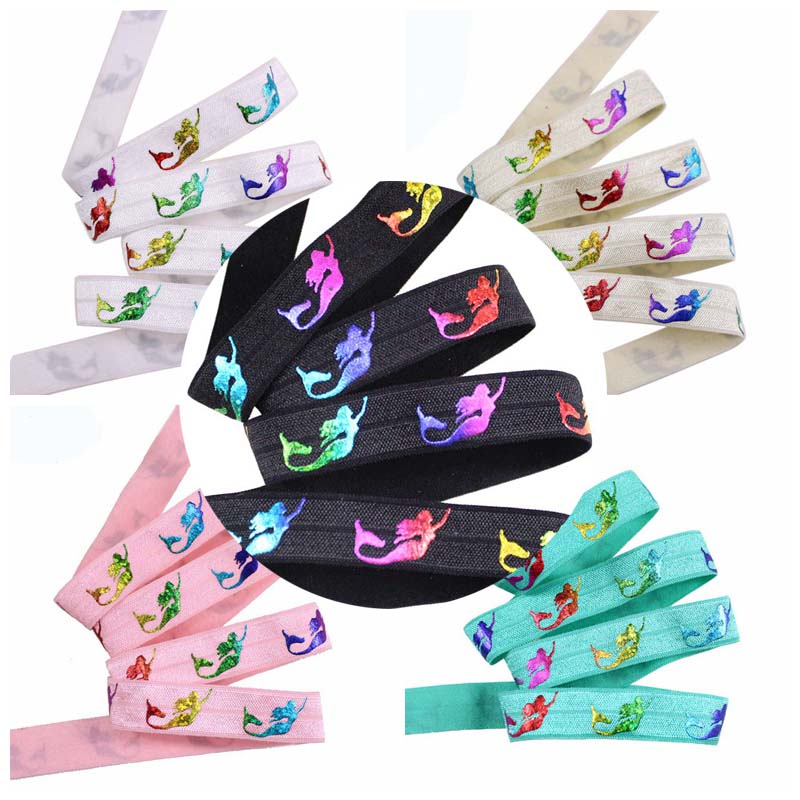 100yards/lot Rainbow Foil mermaid FOE Ribbon holographic sea-maid Fold Over Elastic welcome custom design
100yards/lot Rainbow Foil mermaid FOE Ribbon holographic sea-maid Fold Over Elastic welcome custom design