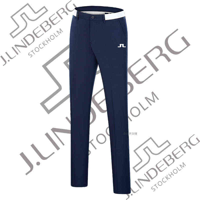 Summer Men's Golf Pants Quick-drying Breathable Pure Color Sports Casual Pants High Quality Golf Apparel 211112