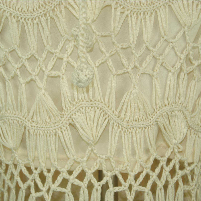 Aproms Bohemia Crochet Kintted Long Maxi Skirt Women Vintage Cotton Hollow Out Skirts Ladies Summer Beach Pencil 210619