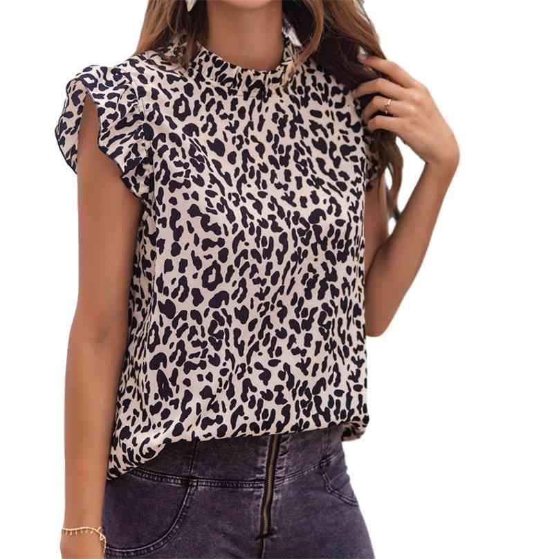 Leopard Print Summer Sexy Women T-shirt Sleeveless Ruffles Casual Tee Shirt Femme Womens Clothing Y0433A 210720
Leopard Print Summer Sexy Women T-shirt Sleeveless Ruffles Casual Tee Shirt Femme Womens Clothing Y0433A 210720