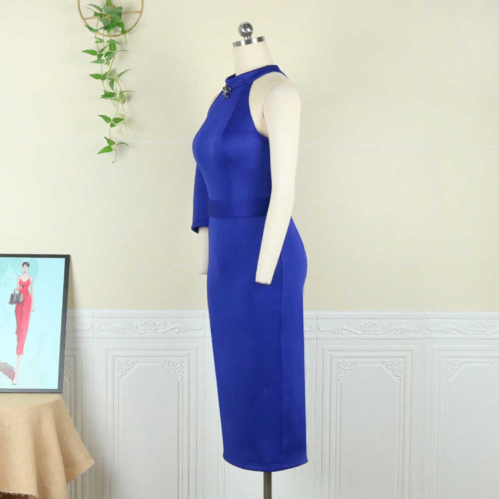 DEAT Women Halter sexy strapless Dress Round Neck Short sleeve Arrivals Lady Sexy Fashion Spring Summer 11D1399 210709