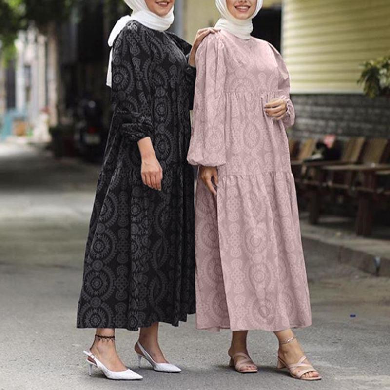 Ethnic Clothing Middle East Printed Fashion Muslim Women's Long Skirt Arabian Abaya Plus Size Spanish Mosque Ramadan Prayer Dress
Ethnic Clothing Middle East Printed Fashion Muslim Women's Long Skirt Arabian Abaya Plus Size Spanish Mosque Ramadan Prayer Dress