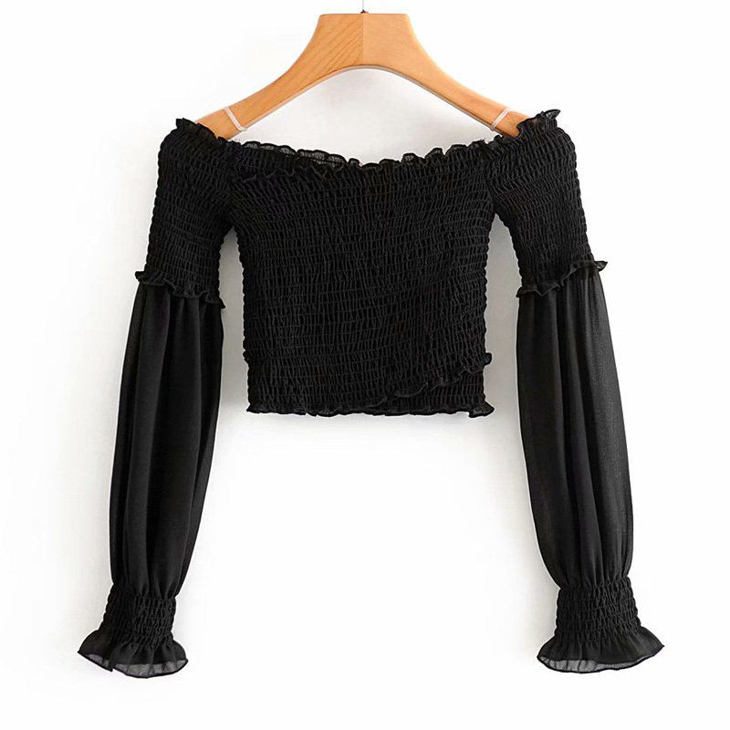 Cross Elastic Stretch Tight Navel Summer Sexy Women's Tops Strapless Stitching Black Female Shirt 210507