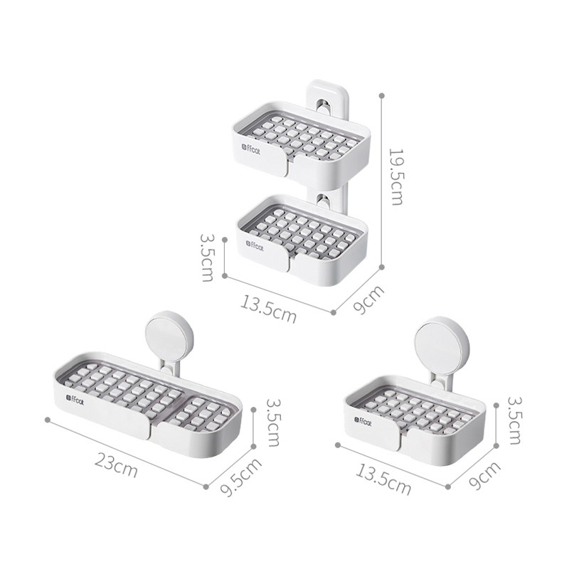 Drainage Soap Holder Convex Portable Dishes Hand Sanitizer For Bathroom Storage Box Home Accessories 210423