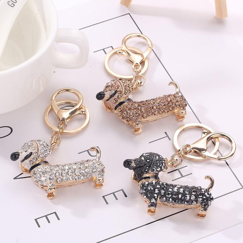 Keychains Bling Dog Dachshund Keychain Handbag Purse Pendant Car Holder Key Ring Jewelry
Keychains Bling Dog Dachshund Keychain Handbag Purse Pendant Car Holder Key Ring Jewelry