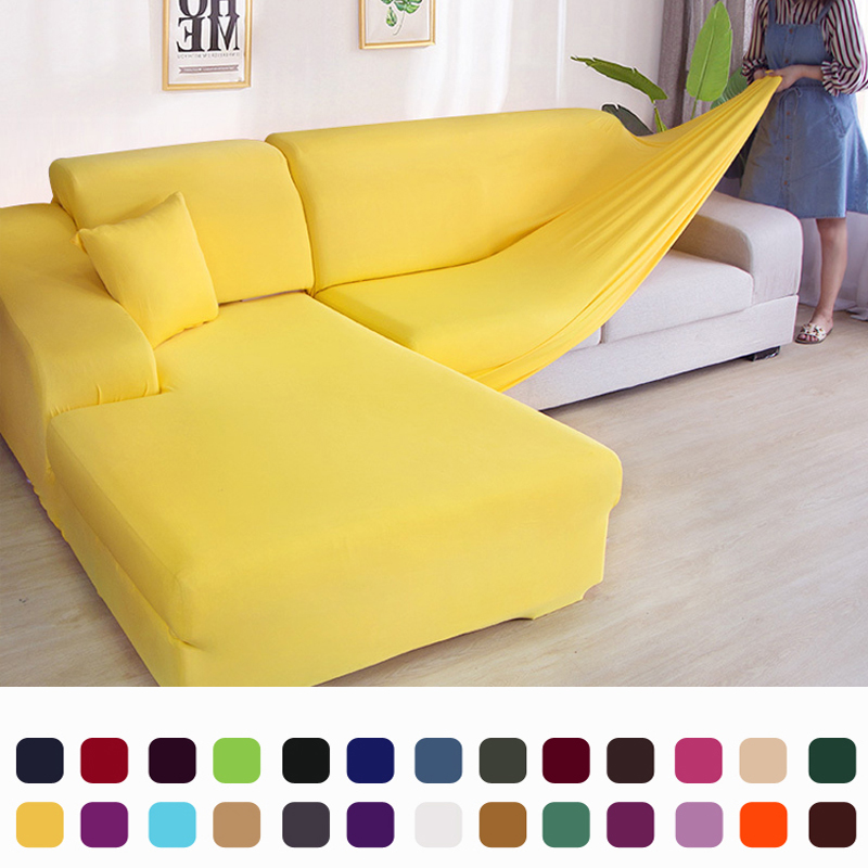 solid corner sofa covers couch slipcovers elastica material sofa skin protector for pets chaselong cover L shape sofa armchair от DHgate WW