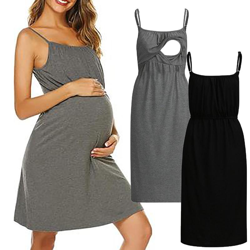 Maternity Dresses Pregnant Women Clothes Solid Color Breastfeeding Dress Suspender Skirt Summer Female Vestidos, White
Maternity Dresses Pregnant Women Clothes Solid Color Breastfeeding Dress Suspender Skirt Summer Female Vestidos, White