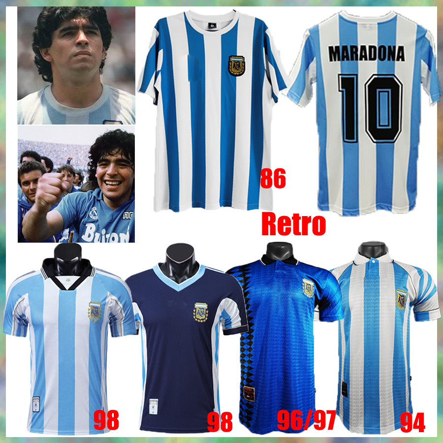 Retro Argentina Soccer jersey Maradona 78 86 94 96 97 98 home away Version CANIGGIA Quality Football Shirts Batistuta, 98-away
Retro Argentina Soccer jersey Maradona 78 86 94 96 97 98 home away Version CANIGGIA Quality Football Shirts Batistuta, 98-away