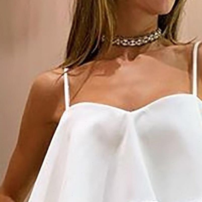 fashion womens tanks pleated ruffle chiffon women camis spaghetti strap ladies crop pure color summer, White
fashion womens tanks pleated ruffle chiffon women camis spaghetti strap ladies crop pure color summer, White