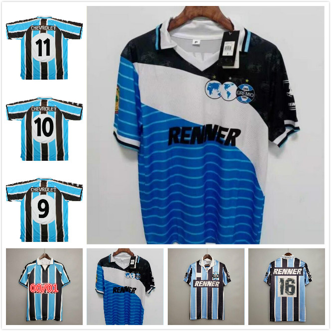 2000 gremio retro soccer jersey 2001 ZINHO NENE WARLEY Alegre home football shirt
2000 gremio retro soccer jersey 2001 ZINHO NENE WARLEY Alegre home football shirt