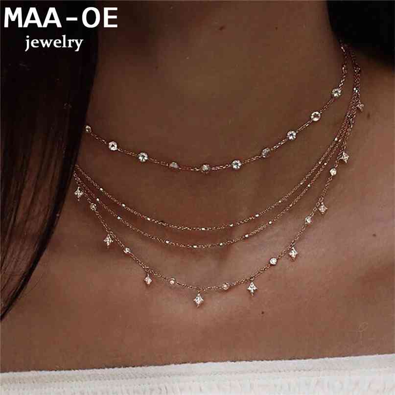 Fashion Gold Crystal Stars Pendant Necklaces For Women Necklace Multilevel Female Boho Vintage Jewelry Wedding Gift 210721
Fashion Gold Crystal Stars Pendant Necklaces For Women Necklace Multilevel Female Boho Vintage Jewelry Wedding Gift 210721