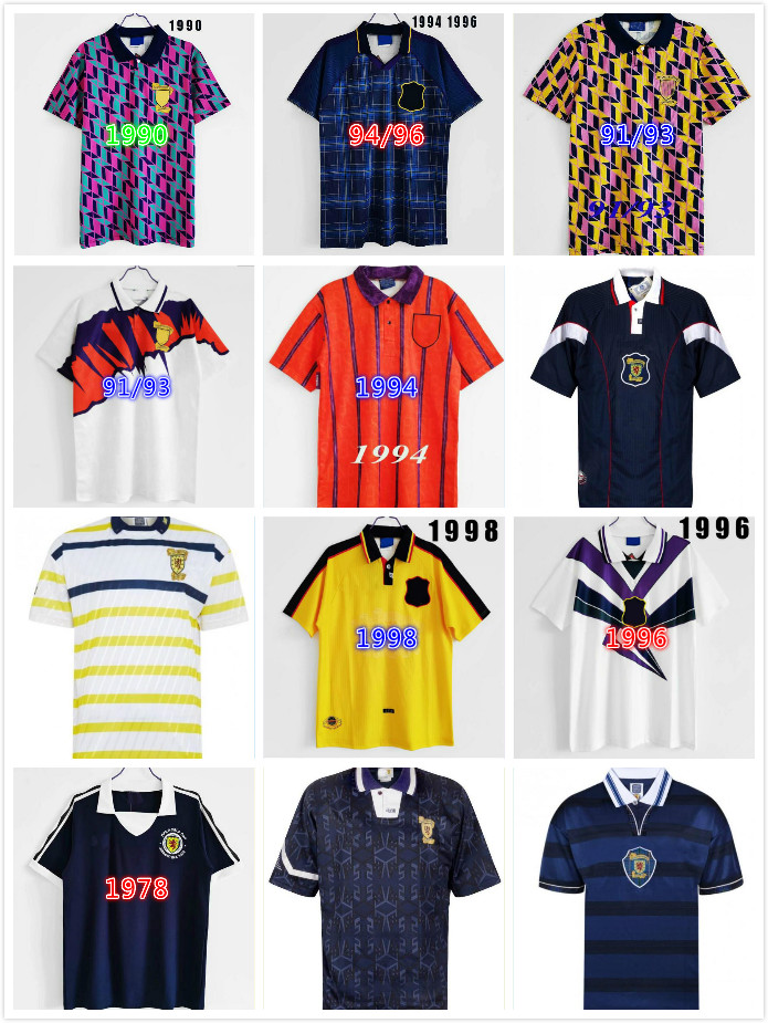 1982 1986 1991 1993 1998 World Cup FINAL Scotland Retro Soccer Jersey 91 93 95 96 98 Home AWAY classic Vintage Leisure Football Shirt
1982 1986 1991 1993 1998 World Cup FINAL Scotland Retro Soccer Jersey 91 93 95 96 98 Home AWAY classic Vintage Leisure Football Shirt