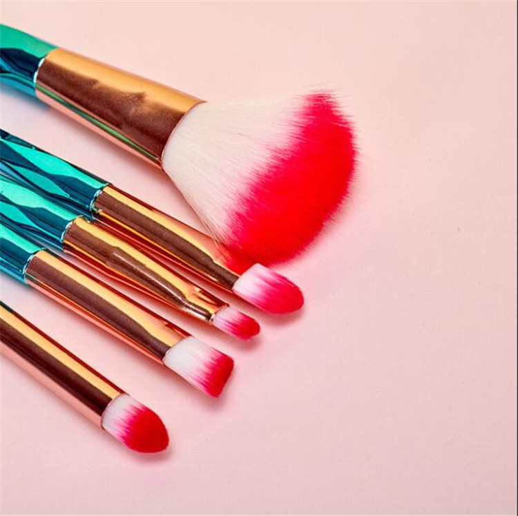 5 PCS Makeup Brushes Set Foundation Blending Powder Eyeshadow Contour Concealer Blush Wool Fiber Cosmetic Tool Juego De 5 Brochas De Maquillaje Make-u