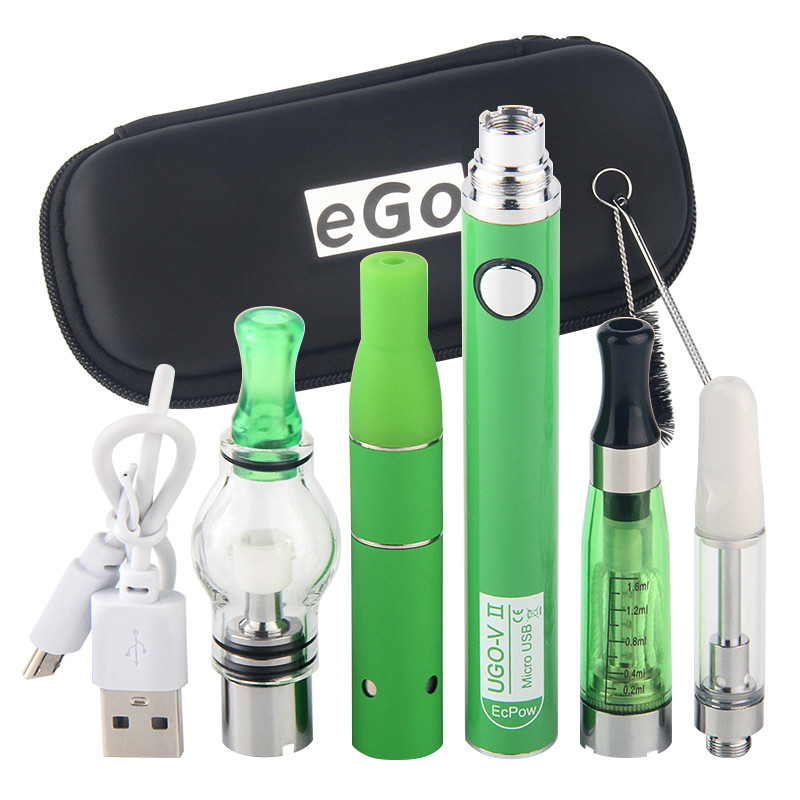 MOQ 1Pcs UGO V II 4 in 1 Dry Herb Vaporizer Starter Kit with Wax Glass Globe CE4 Eliquid Ago CE3 Vape Pen Atomizer от DHgate WW