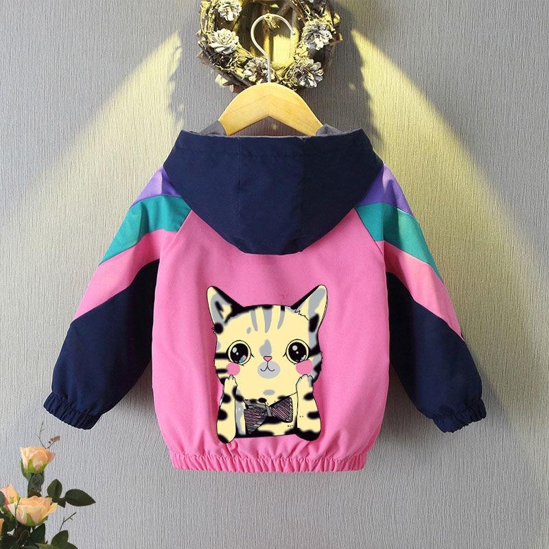 Jackets Long Sleeve For Girls Kids Cute Cat Coats Fashion Spring Autumn Children's Loose Outwear Casual Clothing, Blue;gray
Jackets Long Sleeve For Girls Kids Cute Cat Coats Fashion Spring Autumn Children's Loose Outwear Casual Clothing, Blue;gray