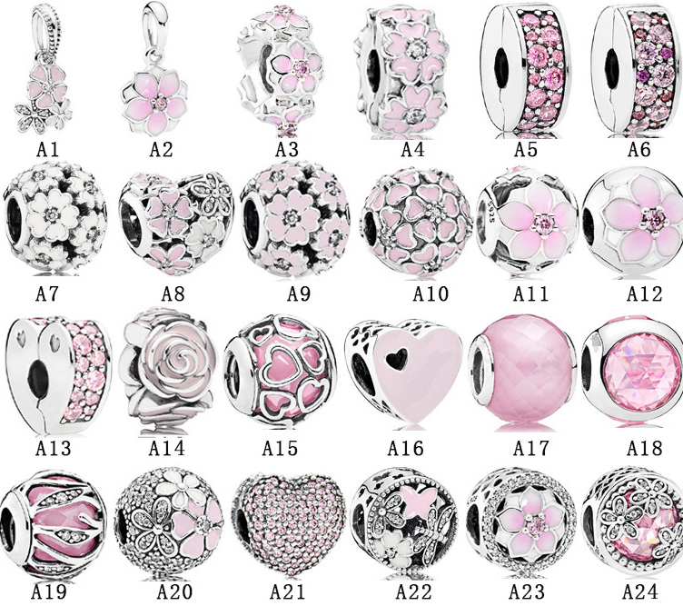 New Arrival 925 Sterling Silver Magnolia buckle pink beads Charm Bracelet Fashion Women Jewelry Accessories
New Arrival 925 Sterling Silver Magnolia buckle pink beads Charm Bracelet Fashion Women Jewelry Accessories