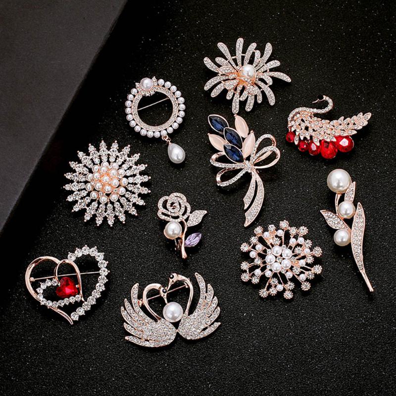 Pins, Brooches Lapel Pin Women Elegant Crystal Korean-Style Brooch Factory Direct All-match Alloy Gift Fashion Women's Corsage Accessory, Gray
Pins, Brooches Lapel Pin Women Elegant Crystal Korean-Style Brooch Factory Direct All-match Alloy Gift Fashion Women's Corsage Accessory, Gray