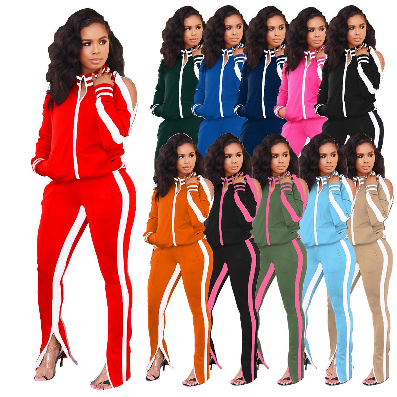 Plus Size Casual 2 Piece Pants Set Women Festival Clothing Front Zipper Long Sleeve Coat +Zipper Up Pencil Pant Fall Winter Sweatsuit, White
Plus Size Casual 2 Piece Pants Set Women Festival Clothing Front Zipper Long Sleeve Coat +Zipper Up Pencil Pant Fall Winter Sweatsuit, White