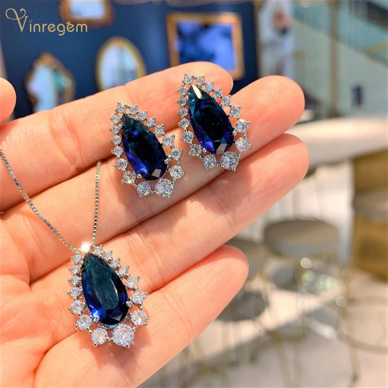 Bracelet, Earrings & Necklace Vinregem 925 Sterling Silver Pear Cut Sapphire Created Moissanite Gemstone Party Earrings/Pendant/Necklace Vin, Black
Bracelet, Earrings & Necklace Vinregem 925 Sterling Silver Pear Cut Sapphire Created Moissanite Gemstone Party Earrings/Pendant/Necklace Vin, Black