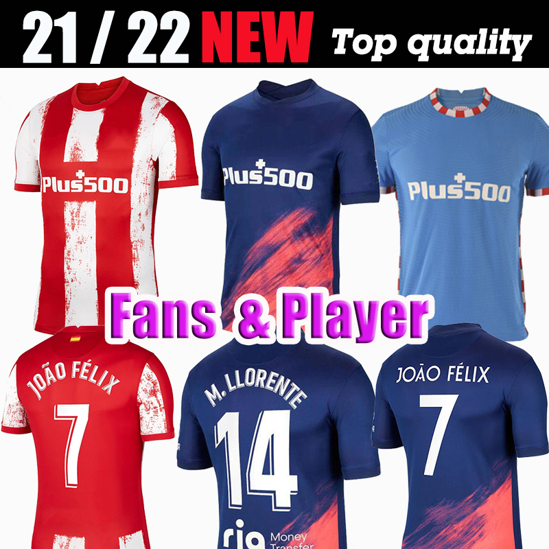 21 22 Atletico soccer jerseys MADRID JOAO FELIX 75th years 2021 2022 M. LLORENTE KOKE SUAREZ CORREA CARRASCO DE PAUL men women + kids kit camiseta football shirts
21 22 Atletico soccer jerseys MADRID JOAO FELIX 75th years 2021 2022 M. LLORENTE KOKE SUAREZ CORREA CARRASCO DE PAUL men women + kids kit camiseta football shirts