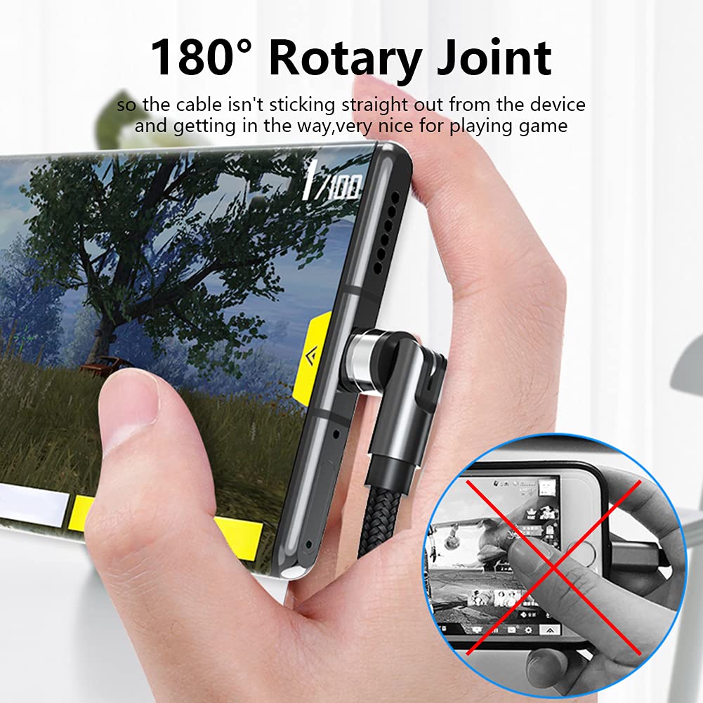 540 Rotate Magnetic Cables 3A Fast Charging Micro USB Type C For iPhone 12 11 Xiaomi Samsung Magnet Charger Data Wire Cord