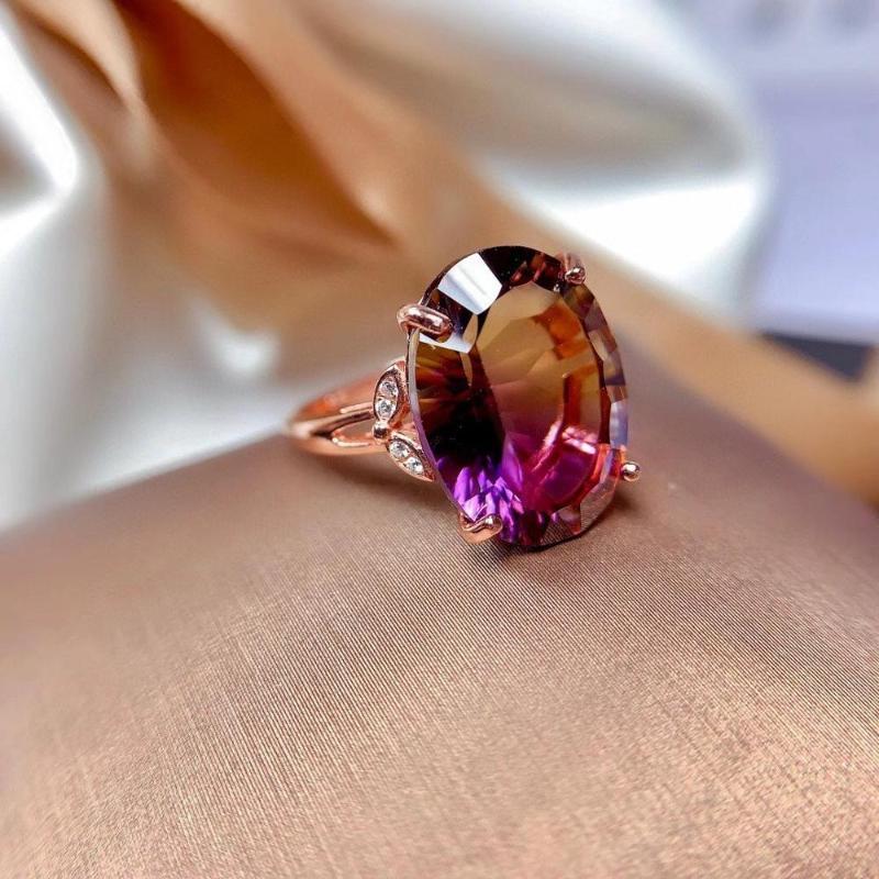 100% Natural And Real Ametrine Ring 925 Sterling Silver Fashion For Engagement Cluster Rings
100% Natural And Real Ametrine Ring 925 Sterling Silver Fashion For Engagement Cluster Rings
