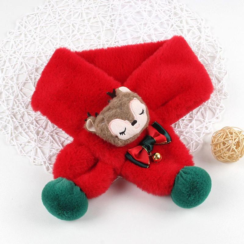 Scarves Winter Children's Christmas Scarf Kindergarten Students Cartoon Deer Warm With Two Plush Balls Children Gift, Blue;gray
Scarves Winter Children's Christmas Scarf Kindergarten Students Cartoon Deer Warm With Two Plush Balls Children Gift, Blue;gray