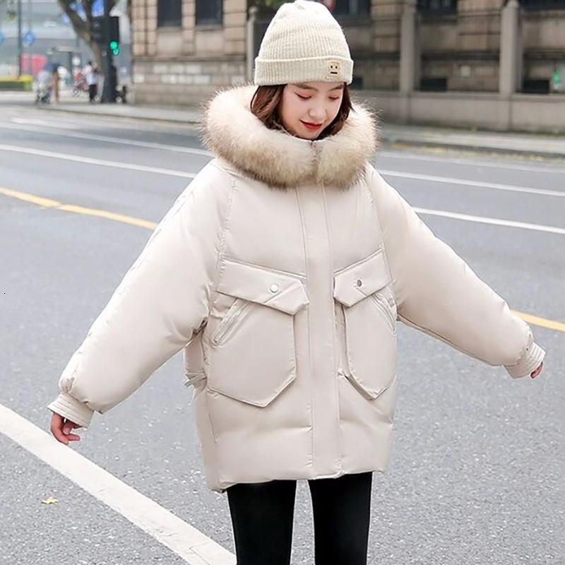 Women's Down & Parkas yzeqi Women Winter Big Fur Collar Warm Parka Hooded Coat Jacket Female Windbreaker Loose Padded Cotton Coats Tops, Black
Women's Down & Parkas yzeqi Women Winter Big Fur Collar Warm Parka Hooded Coat Jacket Female Windbreaker Loose Padded Cotton Coats Tops, Black