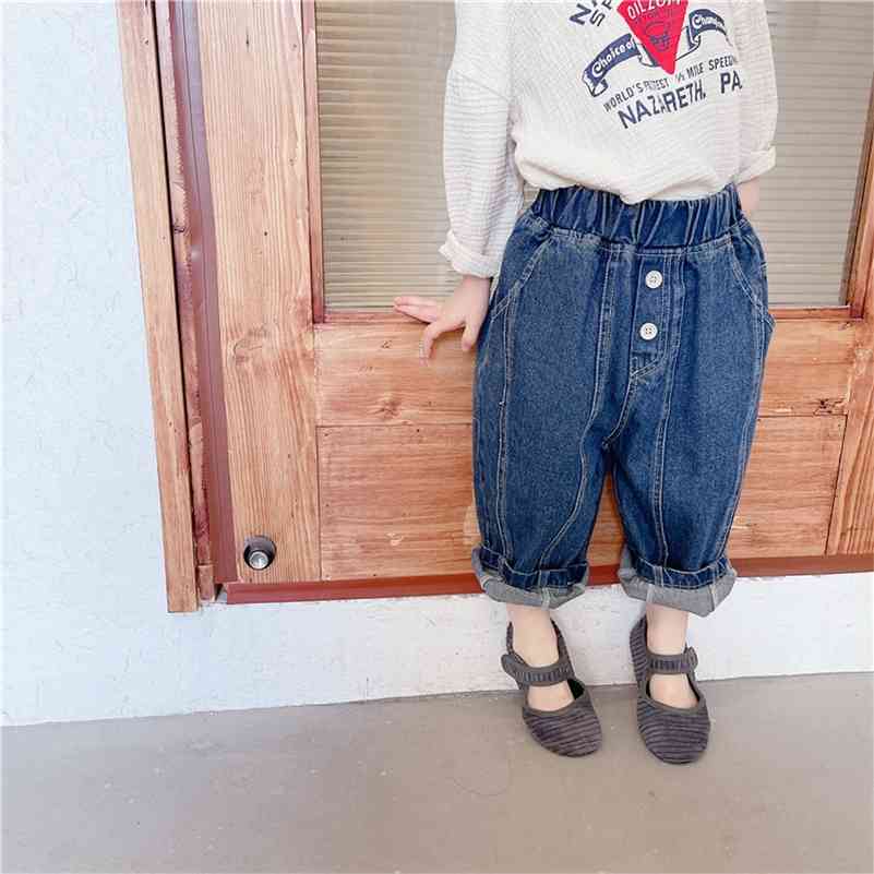 Autumn boys and girls casual denim harem pants children patchwork ankle-length loose jeans 210708, Blue
Autumn boys and girls casual denim harem pants children patchwork ankle-length loose jeans 210708, Blue