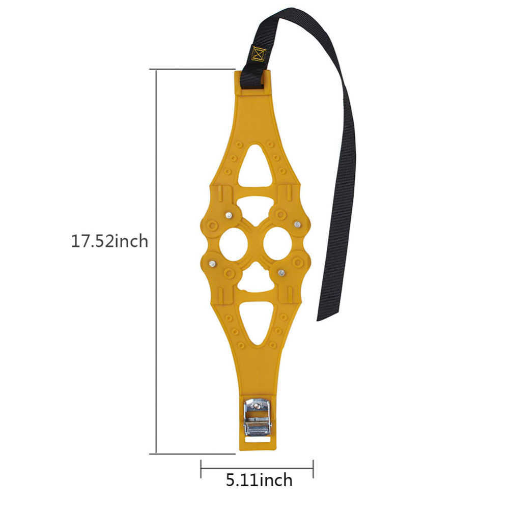 AUMOHALL 8pcs/Set Snow Chains Universal Belt TPU Anti-slip Chain Car Tire Emergency Anti Skid Straps
