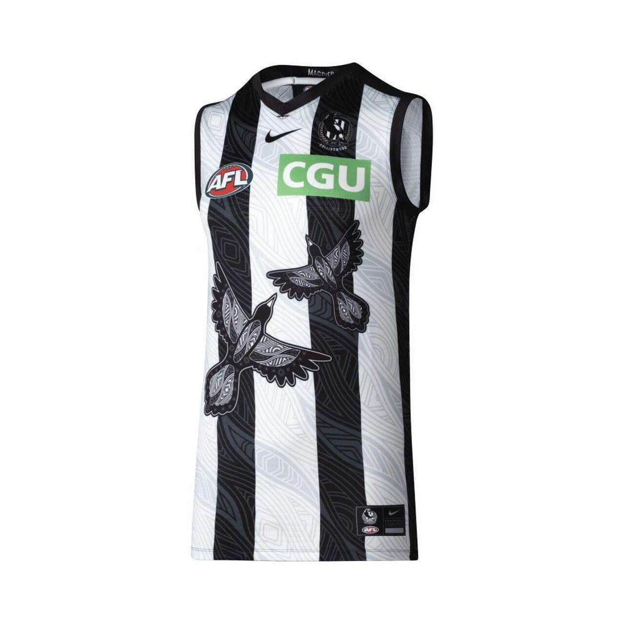2021 COLLINGWOOD MAGPIES GUERNSEY INDIGENOUS RUGBY JERSEY size S-M-L--XXL-3XL, Guernsey jersey
2021 COLLINGWOOD MAGPIES GUERNSEY INDIGENOUS RUGBY JERSEY size S-M-L--XXL-3XL, Guernsey jersey