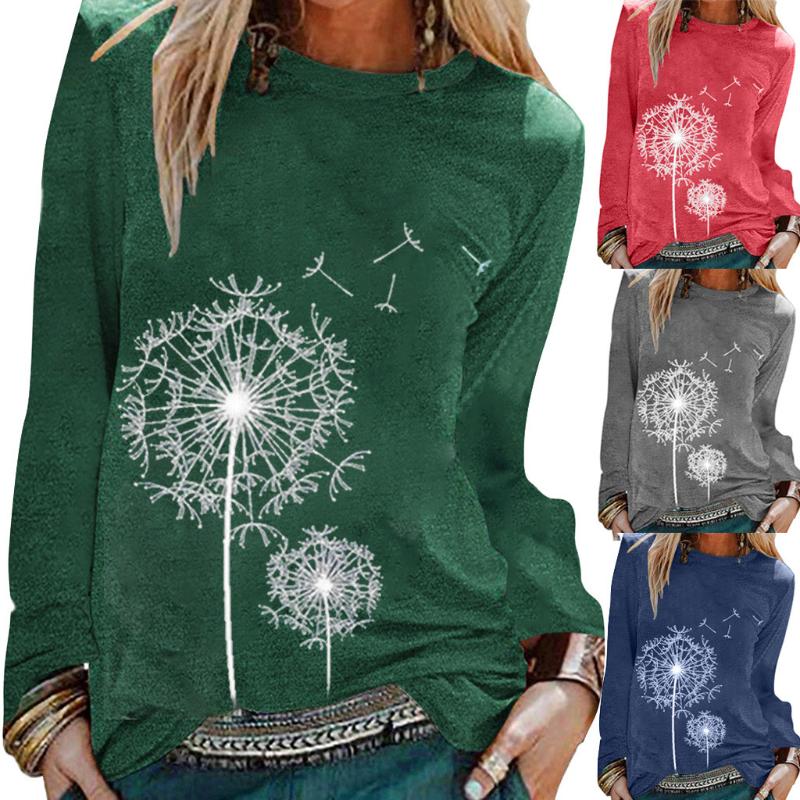 Plus Size T-Shirt Floral Printing Blouse Fashion O-neck Shirt Spring Long Sleeves Tunic Tops Casual Loose Blouses Women Roupas Femininas, Black
Plus Size T-Shirt Floral Printing Blouse Fashion O-neck Shirt Spring Long Sleeves Tunic Tops Casual Loose Blouses Women Roupas Femininas, Black