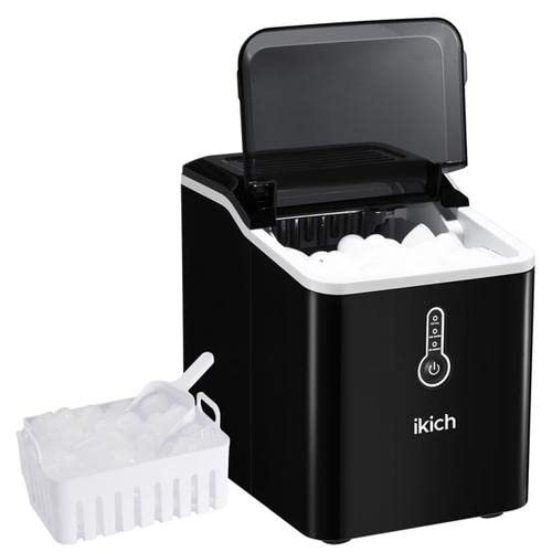ikich Ice Maker Machine,7 Mins/9 Cubes Portable Ice Maker, 26lb/Day, Stainless Steel
ikich Ice Maker Machine,7 Mins/9 Cubes Portable Ice Maker, 26lb/Day, Stainless Steel