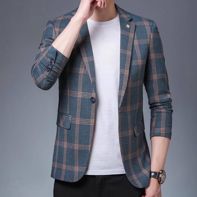 Men's Suits & Blazers Suit Coat Autumn Korean Fashion Casual Small Office Professional Grid 2021 Unit Price Single 4XL 5XL, Blue
Men's Suits & Blazers Suit Coat Autumn Korean Fashion Casual Small Office Professional Grid 2021 Unit Price Single 4XL 5XL, Blue