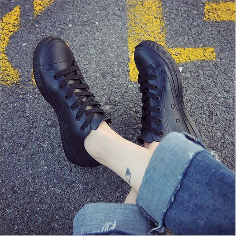 Rain Boots For Women White Sneakers Shoes Waterproof Spring Summer Female Casual Shoes Rubber Rain Boots Size 35-40 211015