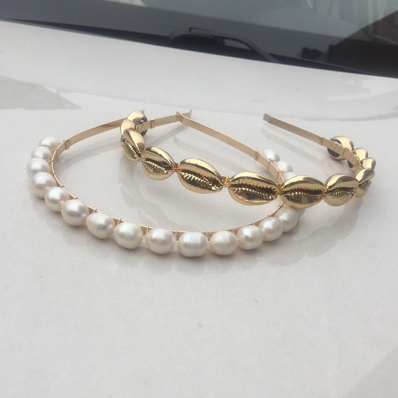 Hair Clips & Barrettes Bohemian Freshwater Baroque Pearl Headband Women Accessories Headpiece Gold Shell Summer Jewelry, Golden;silver
Hair Clips & Barrettes Bohemian Freshwater Baroque Pearl Headband Women Accessories Headpiece Gold Shell Summer Jewelry, Golden;silver