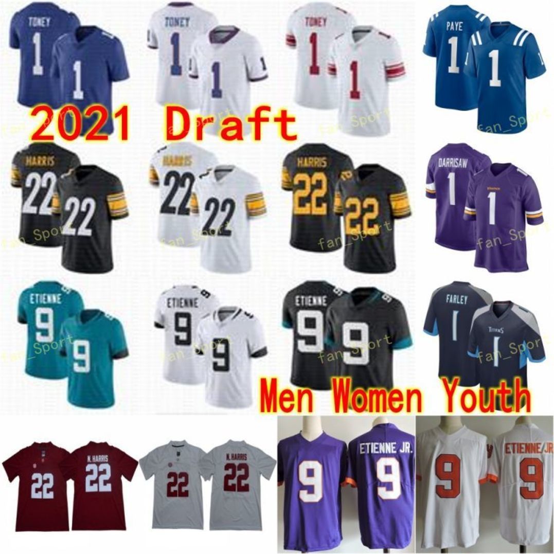 Men Women Youth 1 Kadarius Toney Kwity Paye 3 Caleb Farley Christian Darrisaw 22 Najee Harris 9 Travis Etienne Football Jersey Stitched, Black;red
Men Women Youth 1 Kadarius Toney Kwity Paye 3 Caleb Farley Christian Darrisaw 22 Najee Harris 9 Travis Etienne Football Jersey Stitched, Black;red