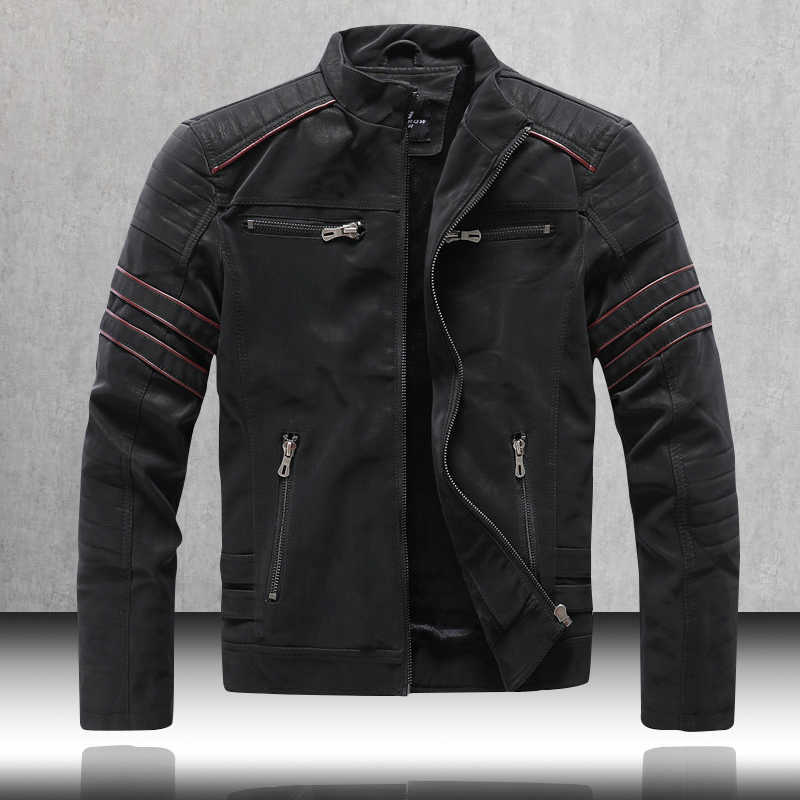 Winter Vintage Leather Jacket Men Warm Slim Fit Motorcycle PU Zipper Biker Jacket Casual Leather Coats Mens Clothing 210603, Kh8809
Winter Vintage Leather Jacket Men Warm Slim Fit Motorcycle PU Zipper Biker Jacket Casual Leather Coats Mens Clothing 210603, Kh8809