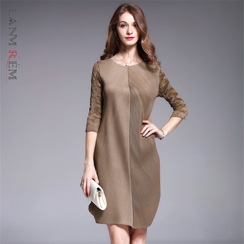 Summer Round Neck Dress For Women Temperament Pleated Large Size Loose Casual A-line Dresses Female Elegant 2D3924 210526, Coffee
Summer Round Neck Dress For Women Temperament Pleated Large Size Loose Casual A-line Dresses Female Elegant 2D3924 210526, Coffee