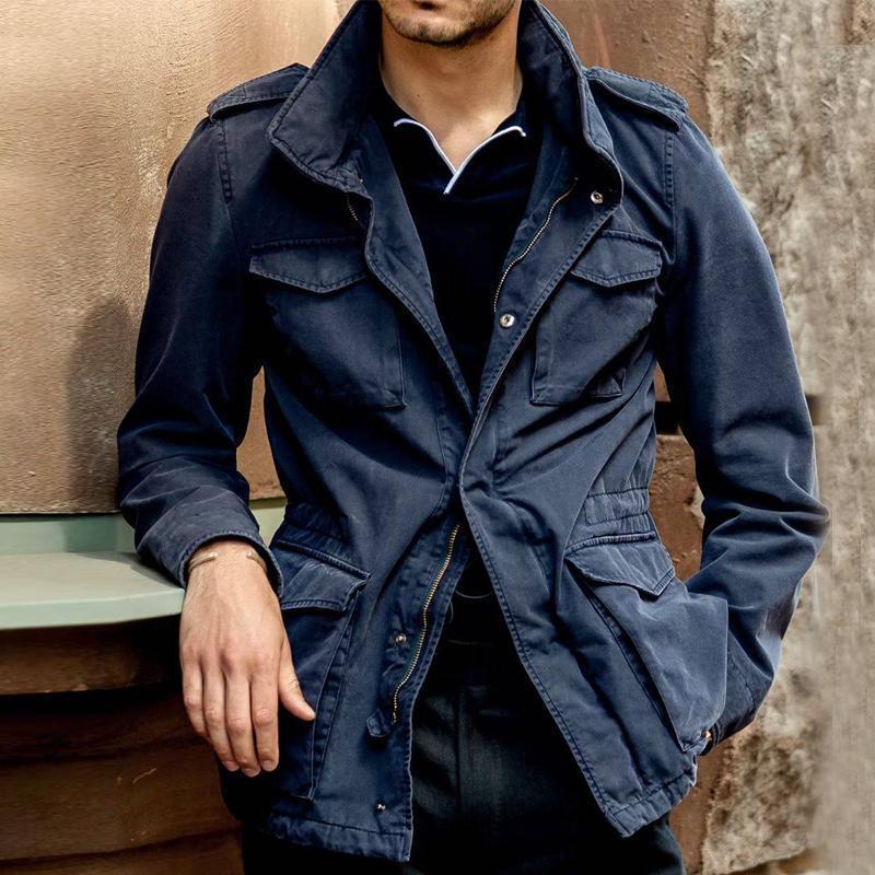 Men's Jackets Men Autumn Winter Fashion Turn-down Collar Solid Outerwear Vintage Zippers Buttoned For Mens Long Sleeve Coats, Black;brown
Men's Jackets Men Autumn Winter Fashion Turn-down Collar Solid Outerwear Vintage Zippers Buttoned For Mens Long Sleeve Coats, Black;brown